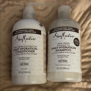 Shea Moisture 100% Virgin Coconut Oil Daily Hydration Shampoo & Conditioner set